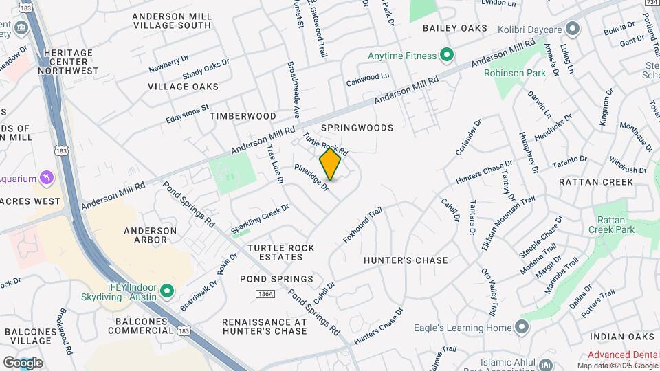 8708 Pineridge Dr Mapa y Detalles de la Ubicación