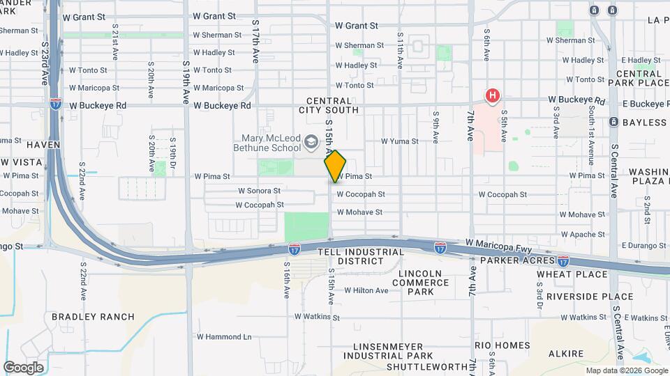 1619 S 15th Ave Map and Location Details