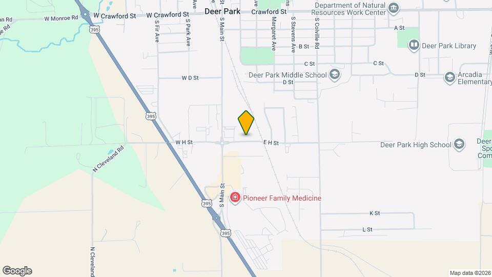 111 E H St Map and Location Details