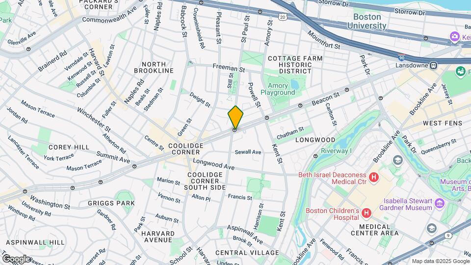 1221 Beacon St Map and Location Details