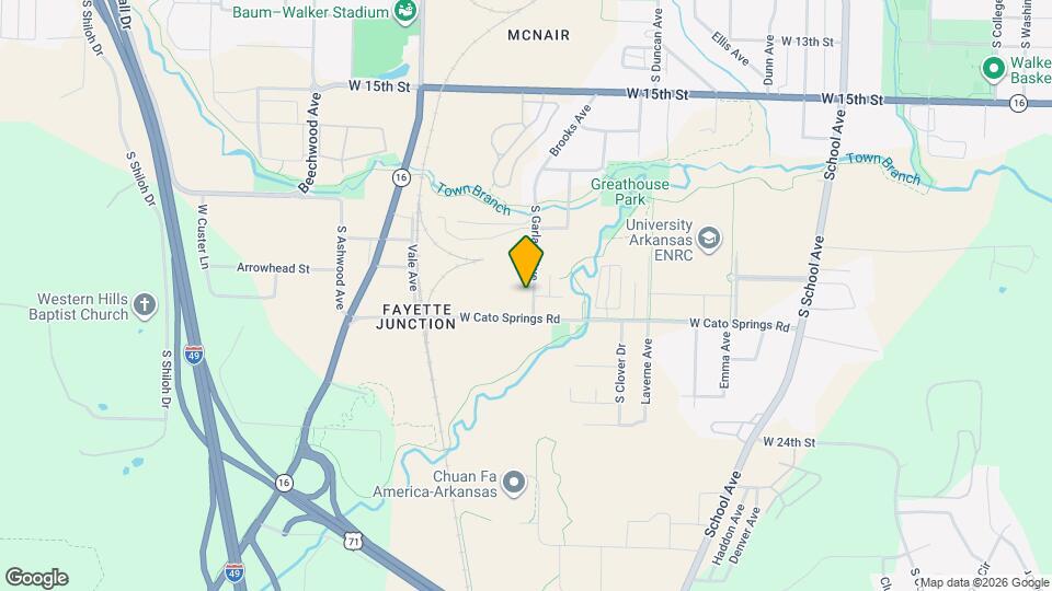 1126 W Cato Springs Rd Map and Location Details