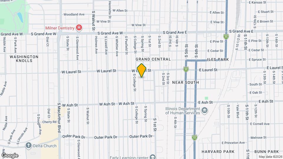 1733 S Spring St Mapa y Detalles de la Ubicación