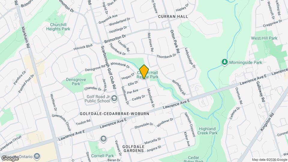 46 Mossbank Dr Map and Location Details