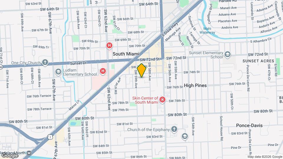 5864 SW 74th Terrace Map and Location Details