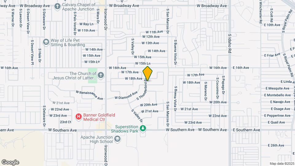 1060 W Mesquite Ave Map and Location Details