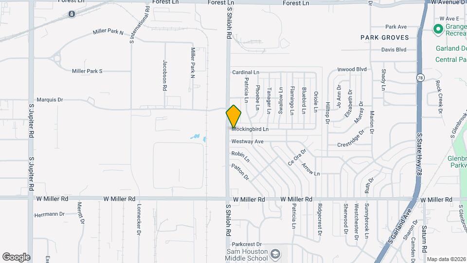 2422 Mockingbird Ln Map and Location Details