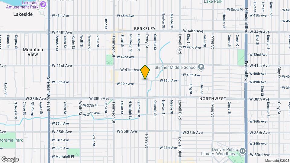 3909 Perry Street Map and Location Details