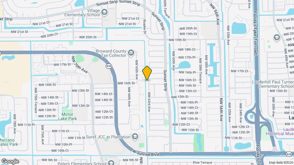 1611 NW 63rd Ave Map and Location Details