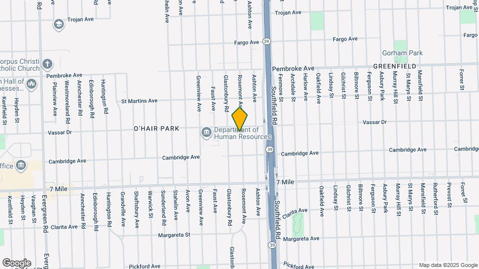 19363 Rosemont Ave Mapa y Detalles de la Ubicación