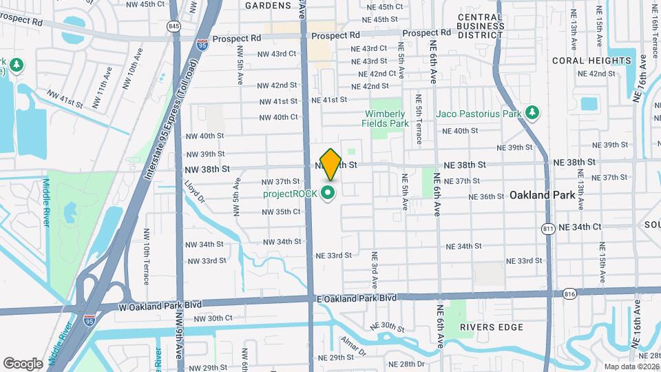 3641 NE 1st Terrace Map and Location Details