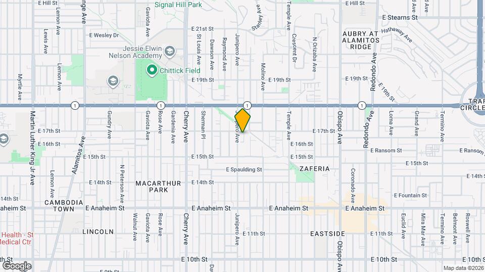 1632 Junipero Ave Mapa y Detalles de la Ubicación