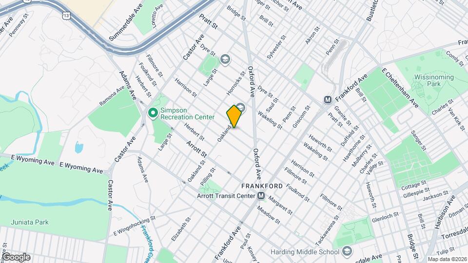 1315 Fillmore St Map and Location Details