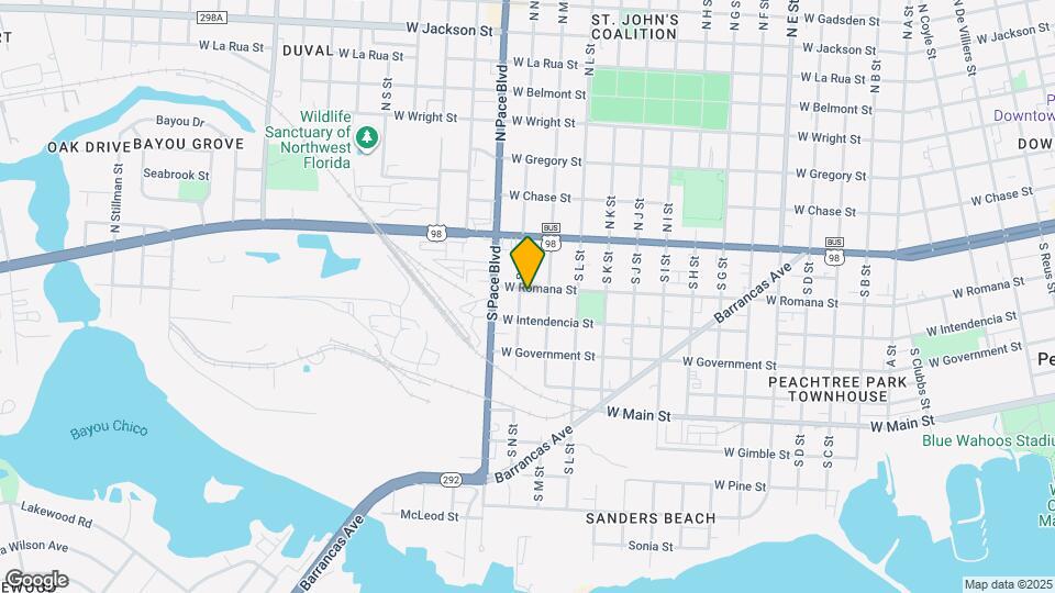 2071 W Romana St Mapa y Detalles de la Ubicación