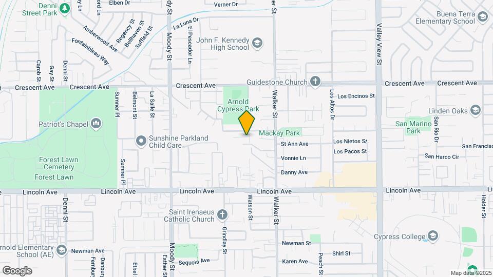 8741 Watson St Map and Location Details