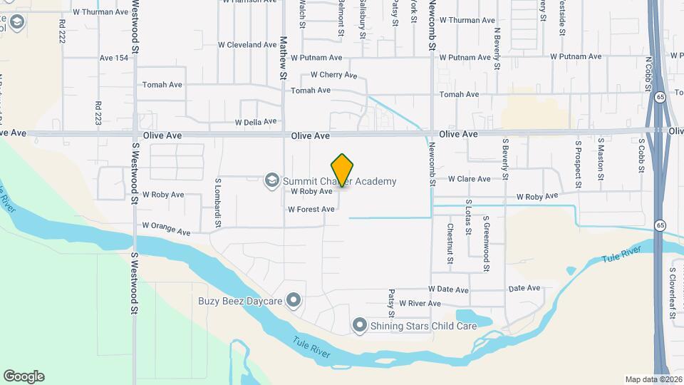 1867 W Roby Ave Map and Location Details