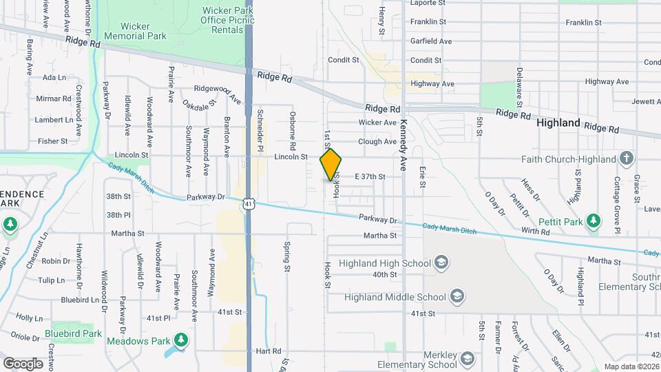 8938 Hook St, Unit 2 Map and Location Details