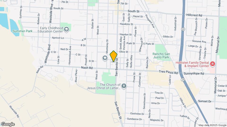 1354 San Benito St Map and Location Details