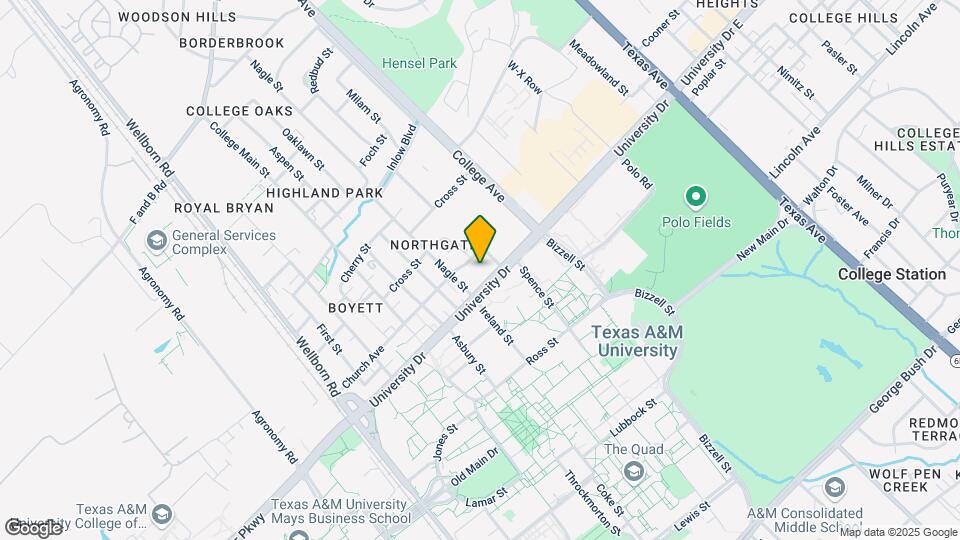 Aspire College Station Mapa y Detalles de la Ubicación