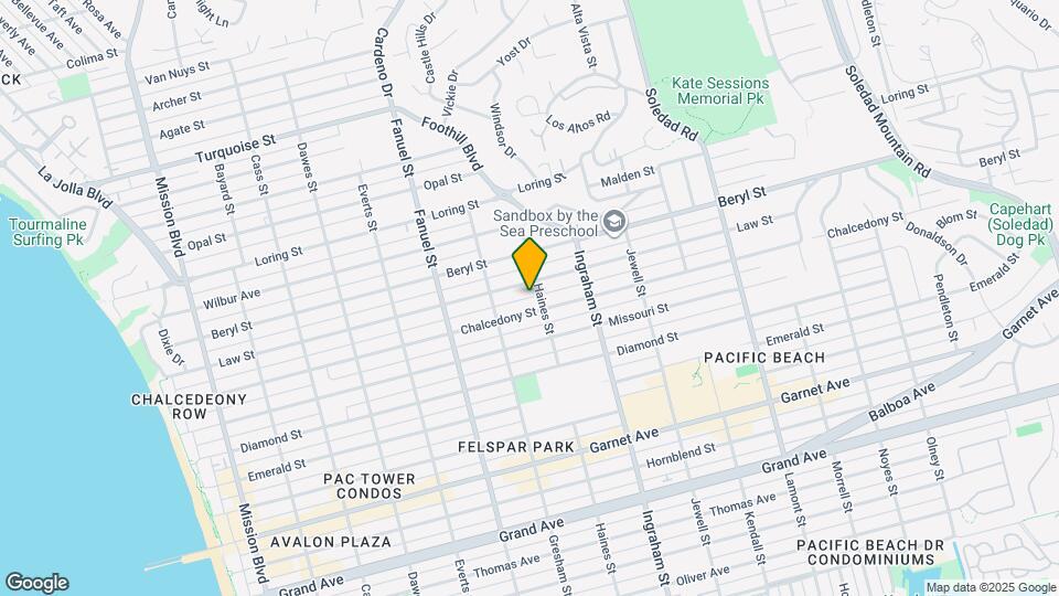 1468 Chalcedony St Mapa y Detalles de la Ubicación