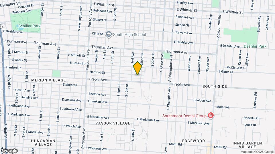 723 Hanford St Map and Location Details