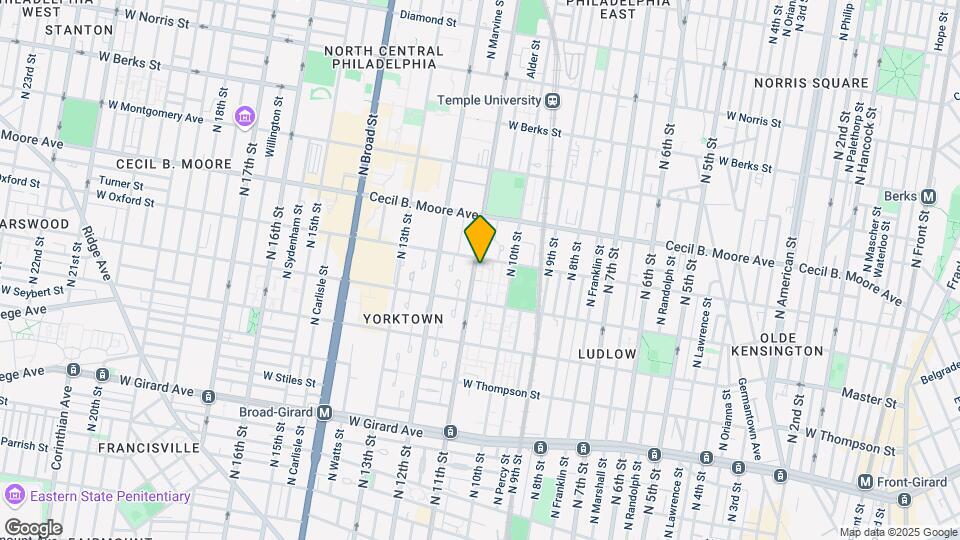 1549 N 11th St Map and Location Details