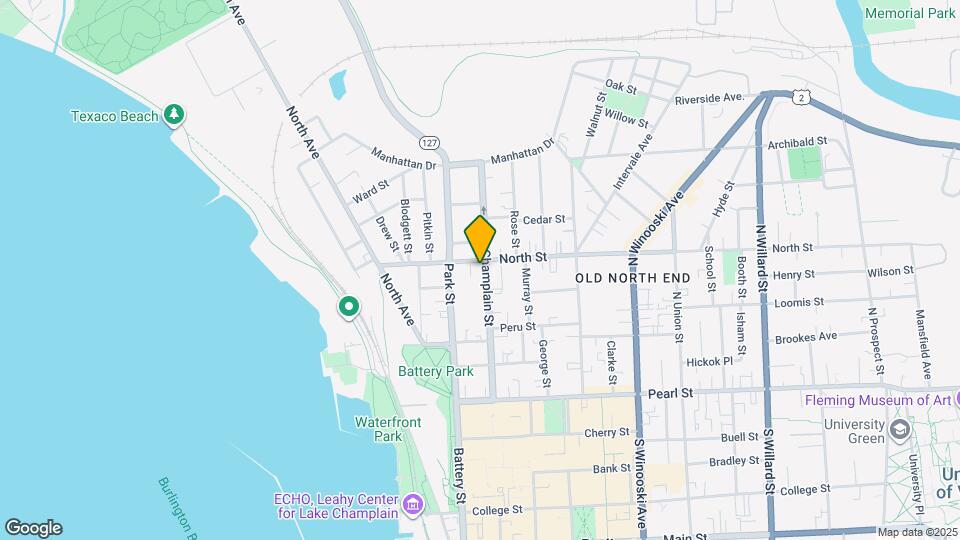 135 N Champlain St Map and Location Details