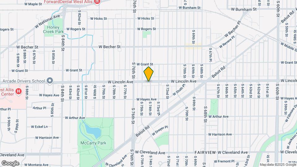 7405 W Lincoln Ave Map and Location Details