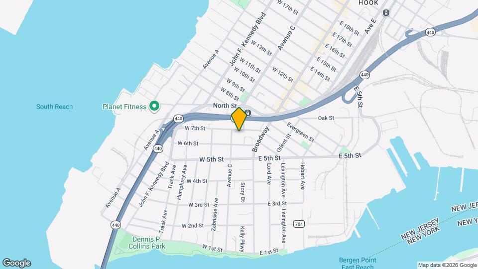 44 W 7th St, Unit 1F Mapa y Detalles de la Ubicación