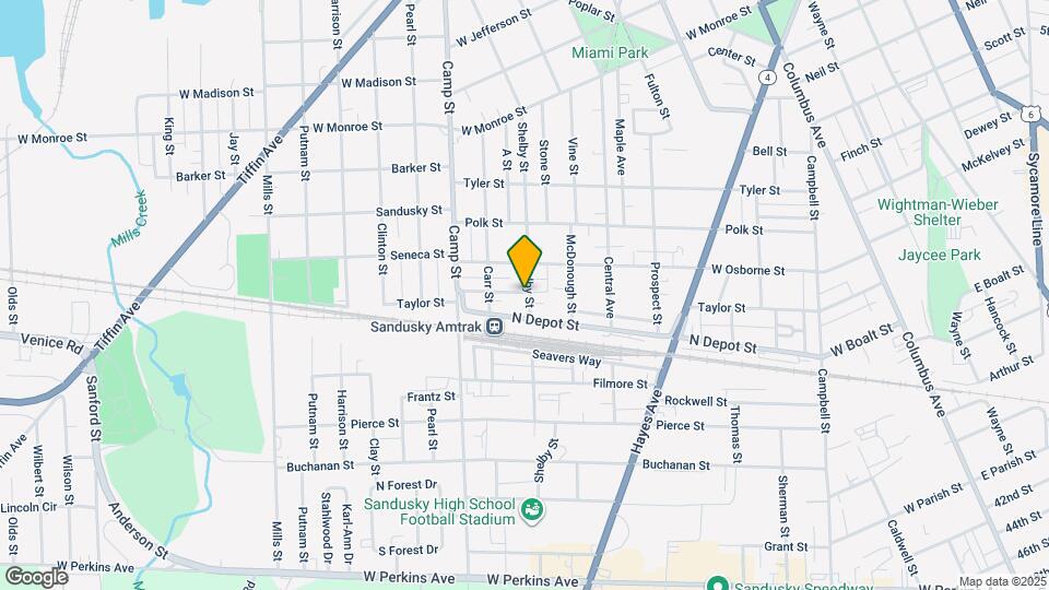 1603 Shelby St Map and Location Details