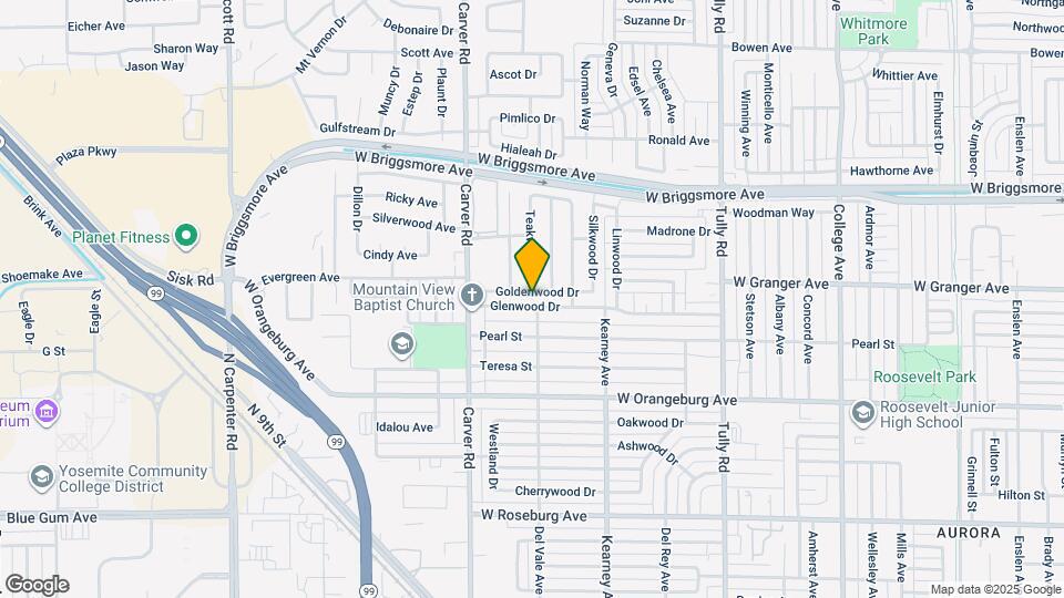 1540 Goldenwood Dr Map and Location Details