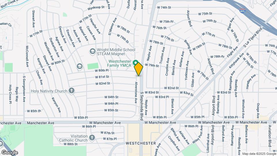 8046 Alverstone Ave Mapa y Detalles de la Ubicación
