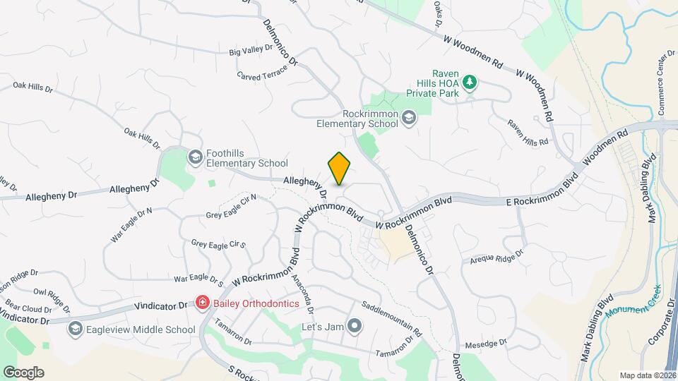 488 W Rockrimmon Blvd Map and Location Details