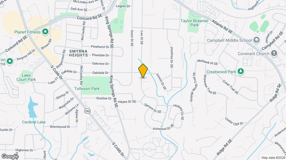 1345 Twin Oaks Cir SE, Unit 0803-700 Map and Location Details