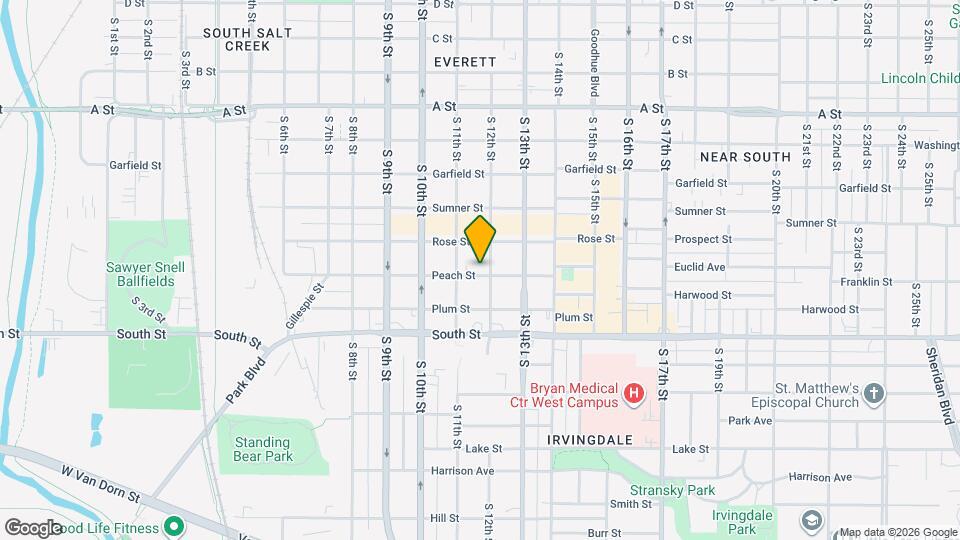 1136 Peach St Map and Location Details