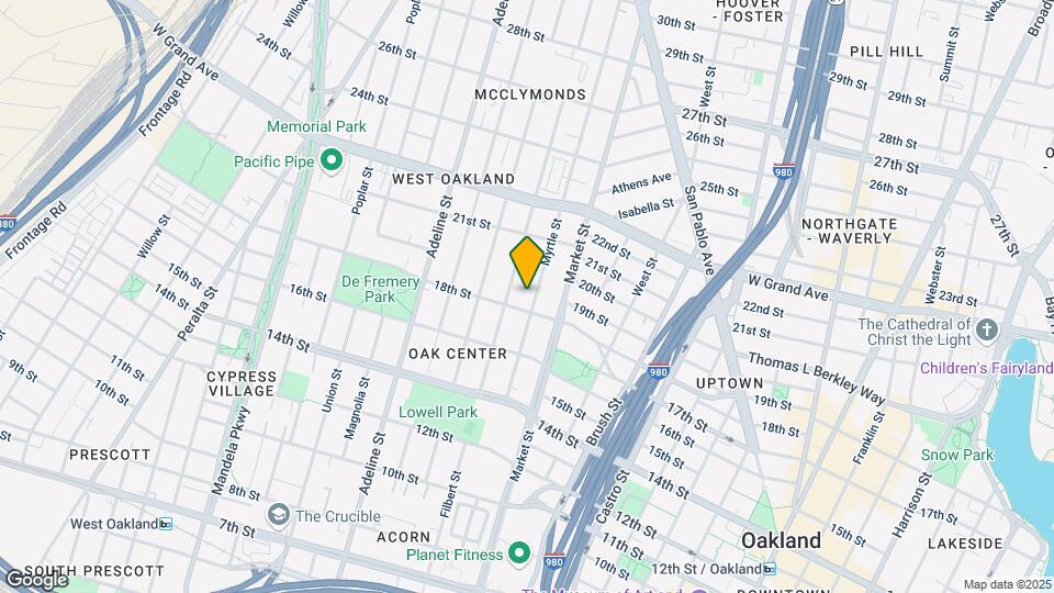 1829 Myrtle St Mapa y Detalles de la Ubicación
