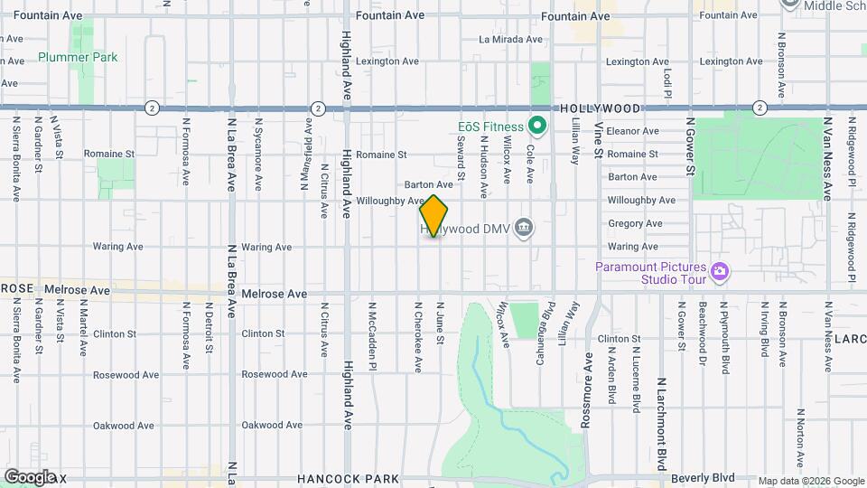 801 N June St Mapa y Detalles de la Ubicación