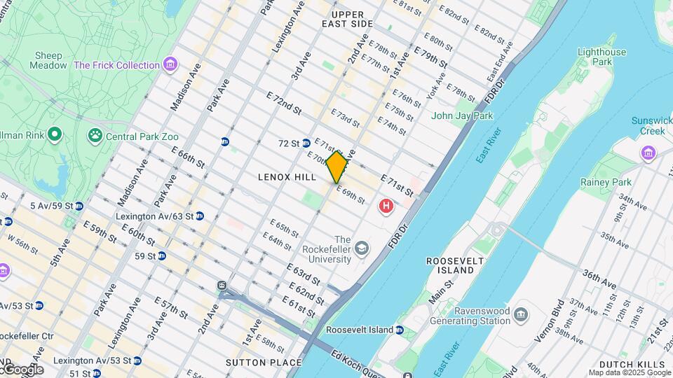 402 E 69th St Map and Location Details