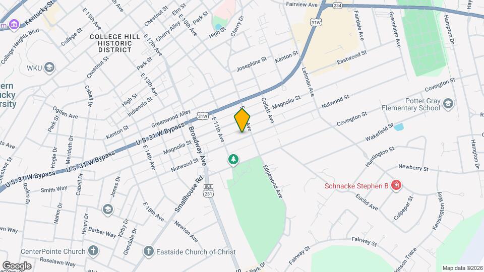 1011 Nutwood St Map and Location Details