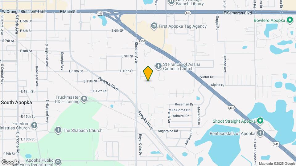 1142 E 10th St Map and Location Details