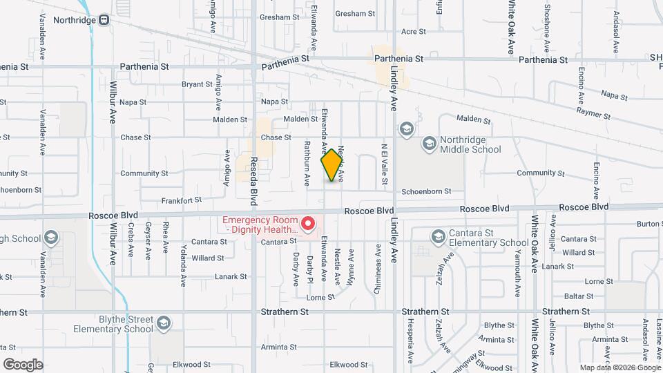 18247 Schoenborn St Map and Location Details