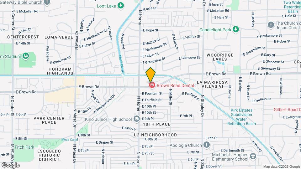 860 E Brown Rd Map and Location Details