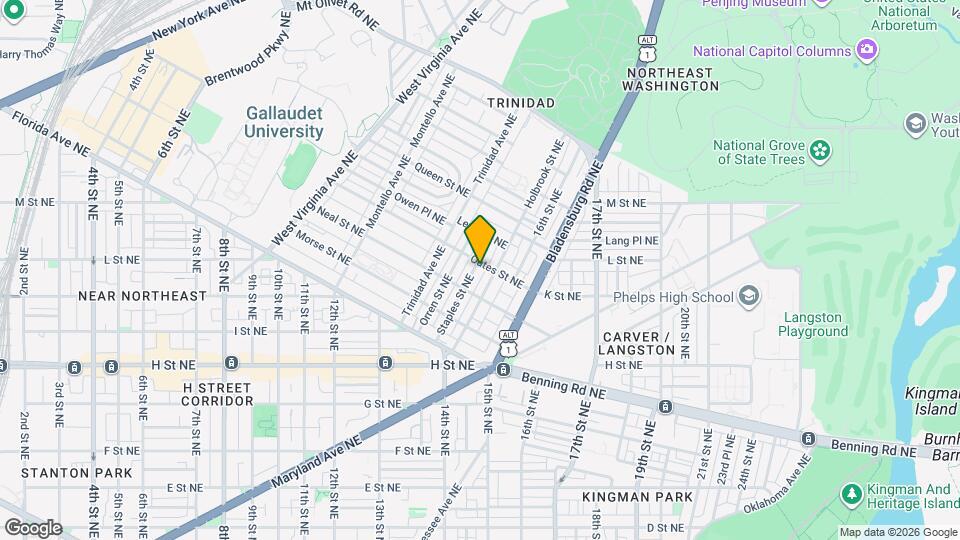 1329 Staples St NE Map and Location Details