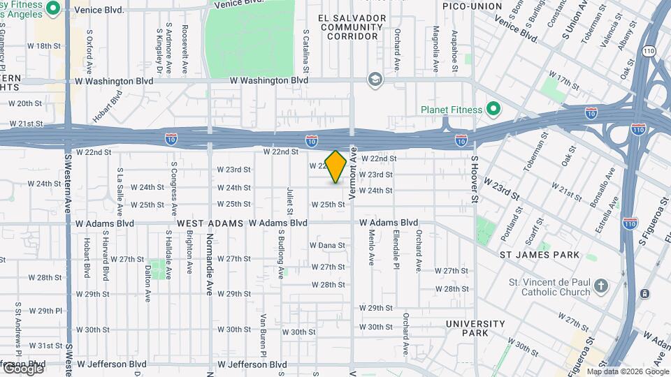 1433 W 24th St, Unit Unit B Map and Location Details