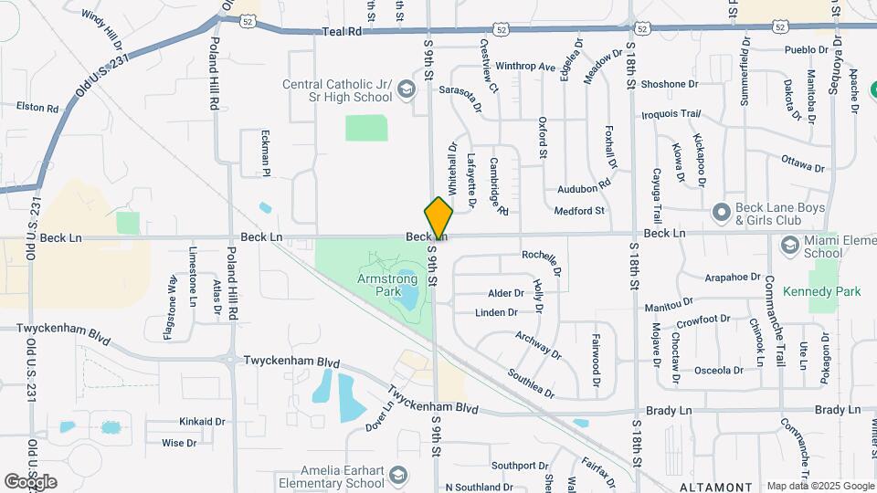 2705 S 9th St Map and Location Details