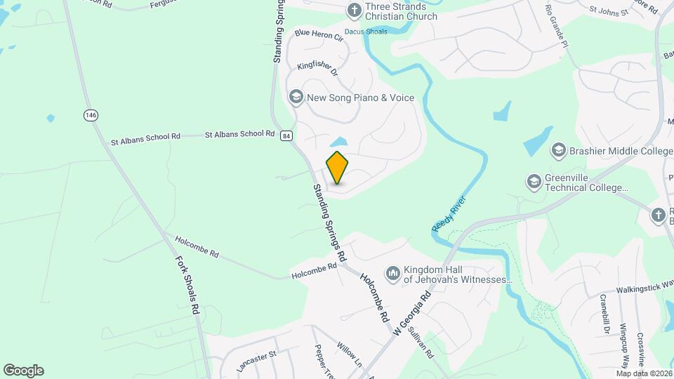 107 Portland Falls Dr Mapa y Detalles de la Ubicación