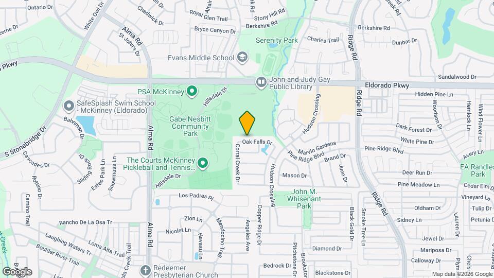 6900 Oak Falls Dr Map and Location Details