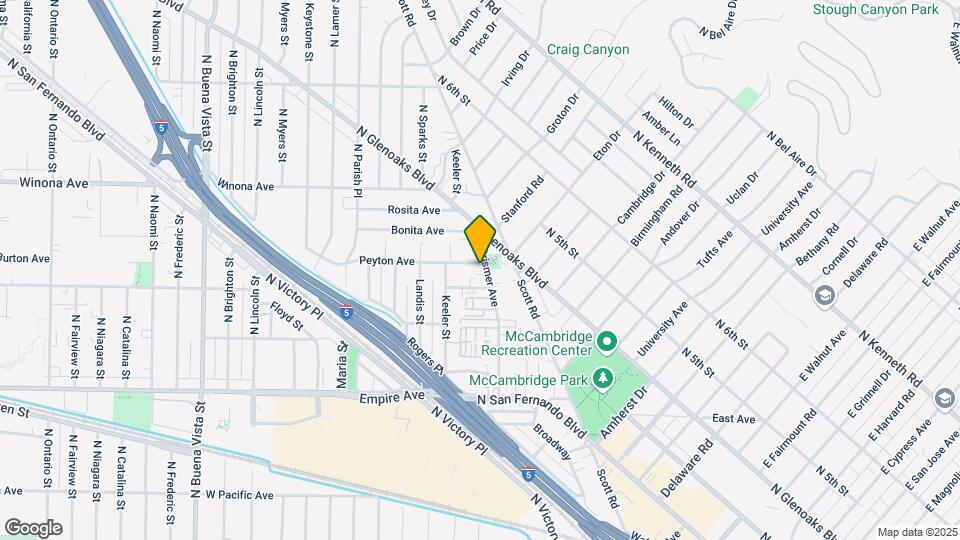 1919 Grismer Ave Map and Location Details