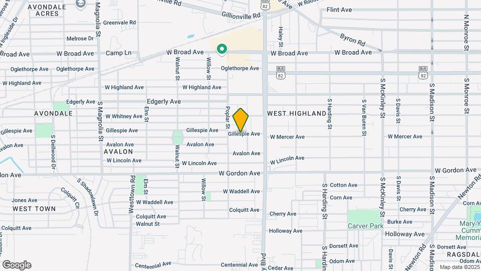 1118 Gillespie Ave Map and Location Details