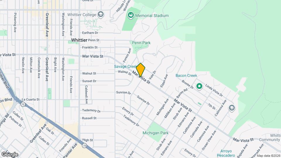 13964 Mar Vista St Mapa y Detalles de la Ubicación