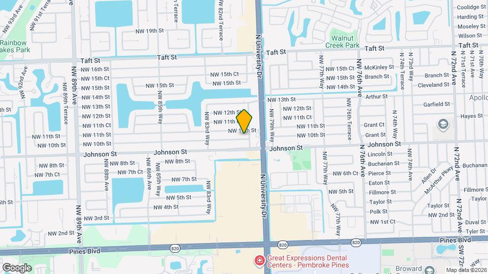 8111 NW 10th St, Unit 1 bed 1 bath - apartment Map and Location Details